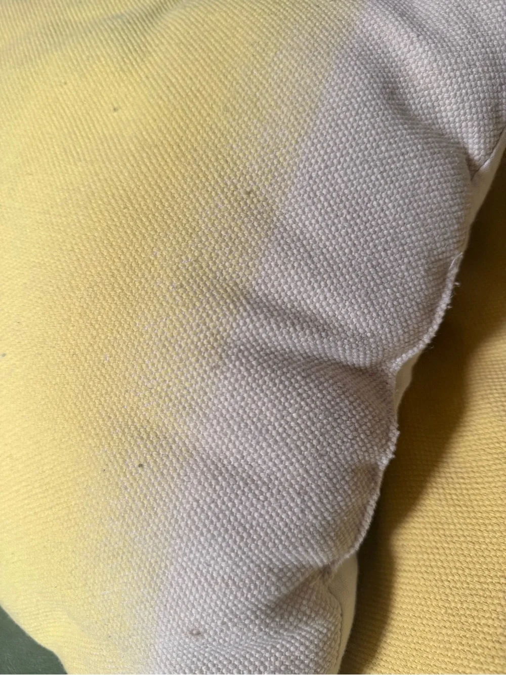Soft Yellow & White Ombre Accent Pillow Pair